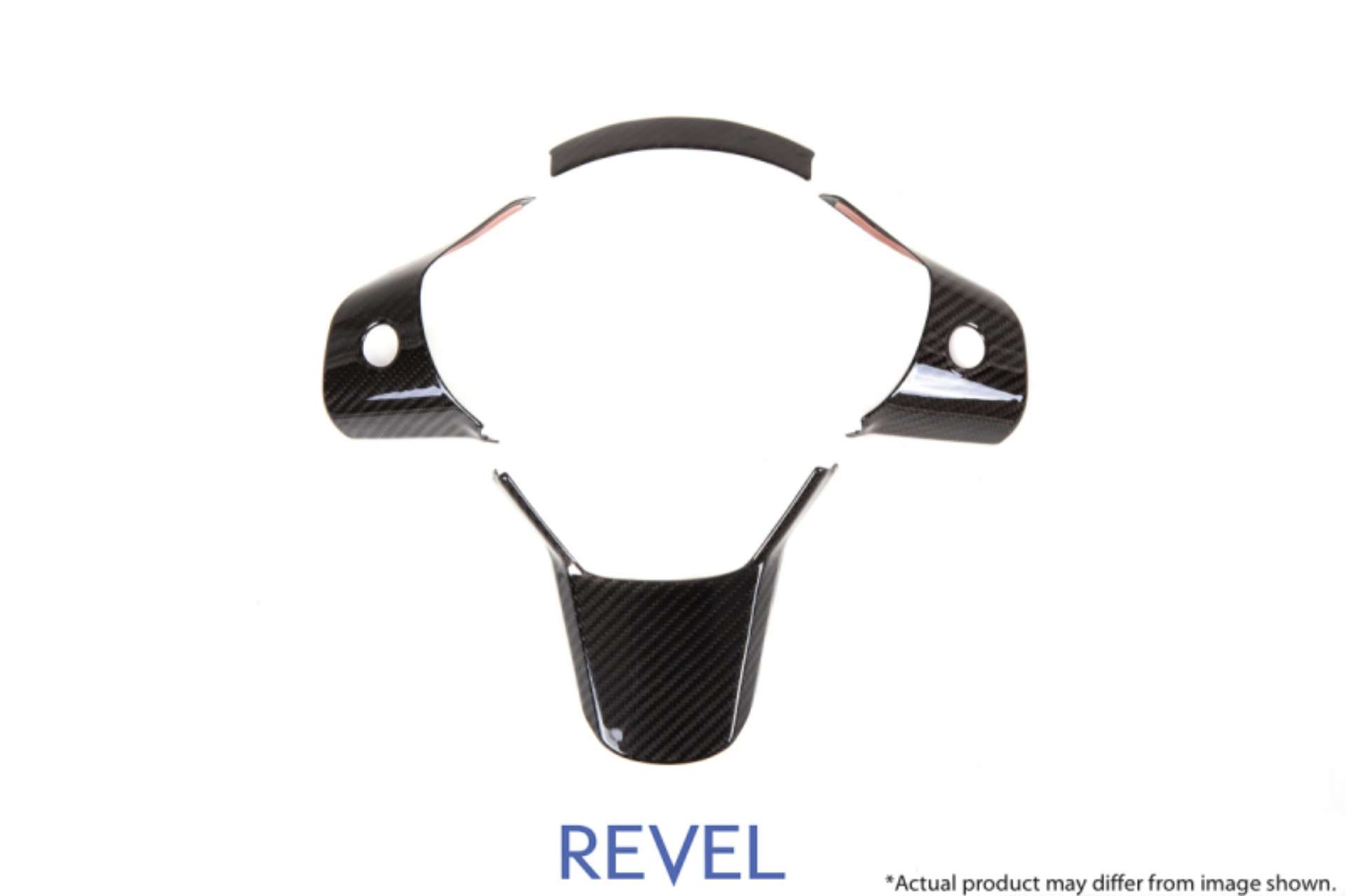 Picture of Revel GT Dry Carbon Steering Wheel Insert Covers Tesla Model 3 - 3 Piece