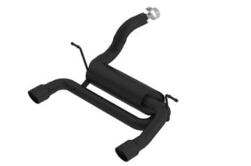 Picture of Borla 18-19 Jeep Wrangler JL-JLU 2-0L 4Cyl 2DR-4DR Touring Axle Back Exhaust w- 3-5in Tips - Black