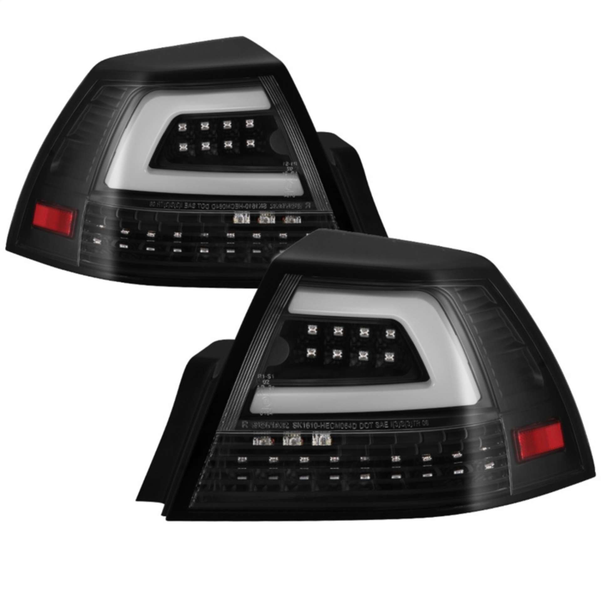 Picture of Spyder 08-09 Pontiac G8 Version 2 Light Bar LED Tail Lights - Black - ALT-YD-PG808V2-LB-BK