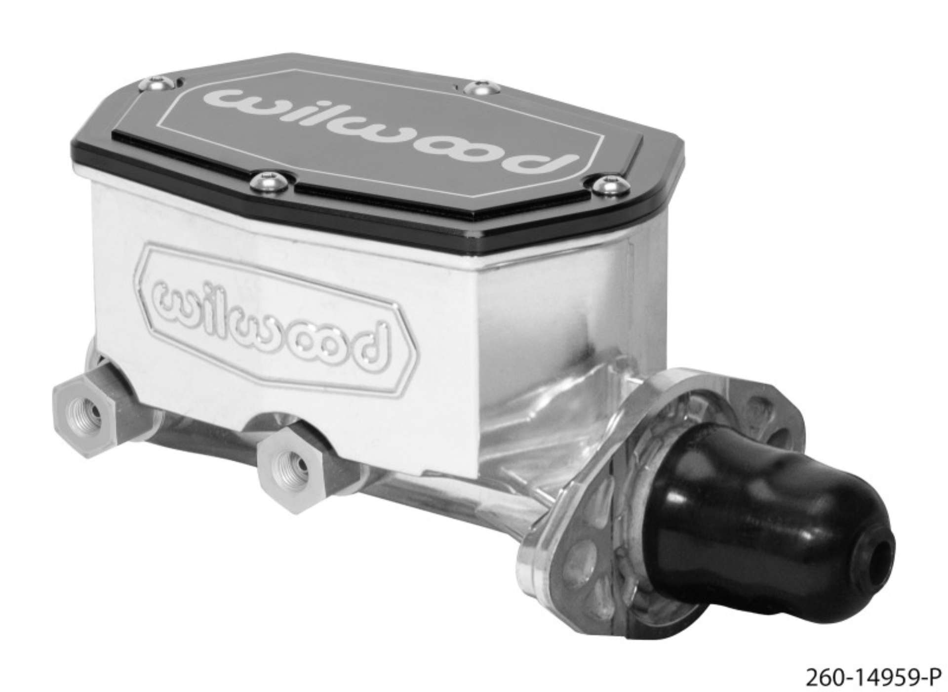 Picture of Wilwood Compact Tandem Master Cylinder - 1in Bore - w-Pushrod Ball Burnished