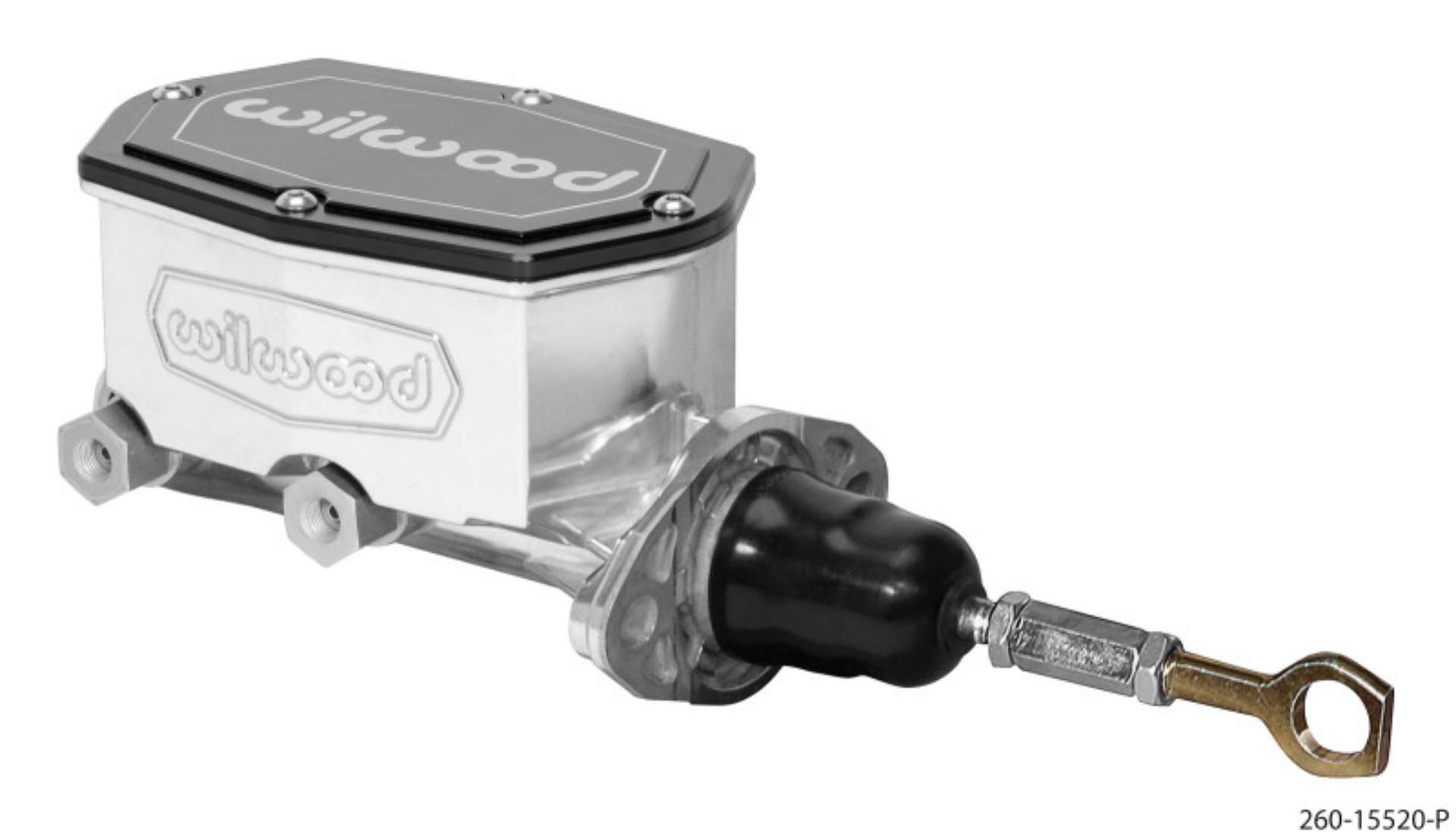 Picture of Wilwood Compact Tandem Master Cylinder - 7-8in Bore - w-Pushrod fits Mustang Ball Burnished