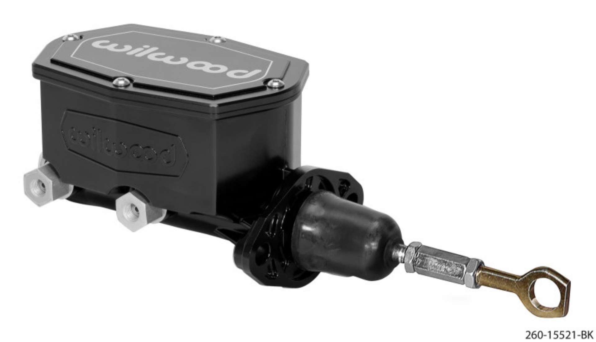 Picture of Wilwood Compact Tandem Master Cylinder - 15-16in Bore - w-Pushrod fits Mustang Black