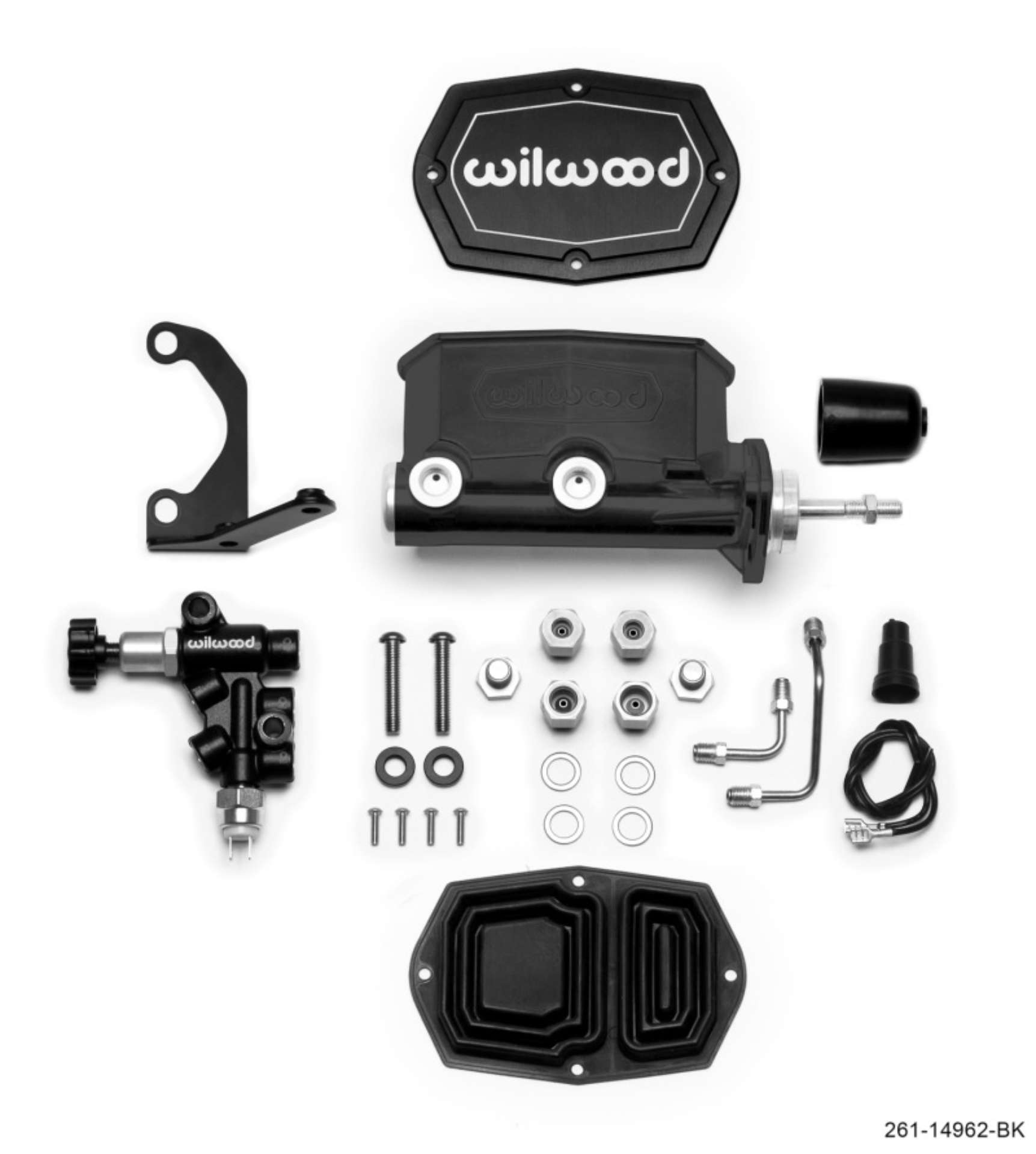 Picture of Wilwood Compact Tandem M-C - 15-16in Bore - w-Bracket and Valve Pushrod - Black