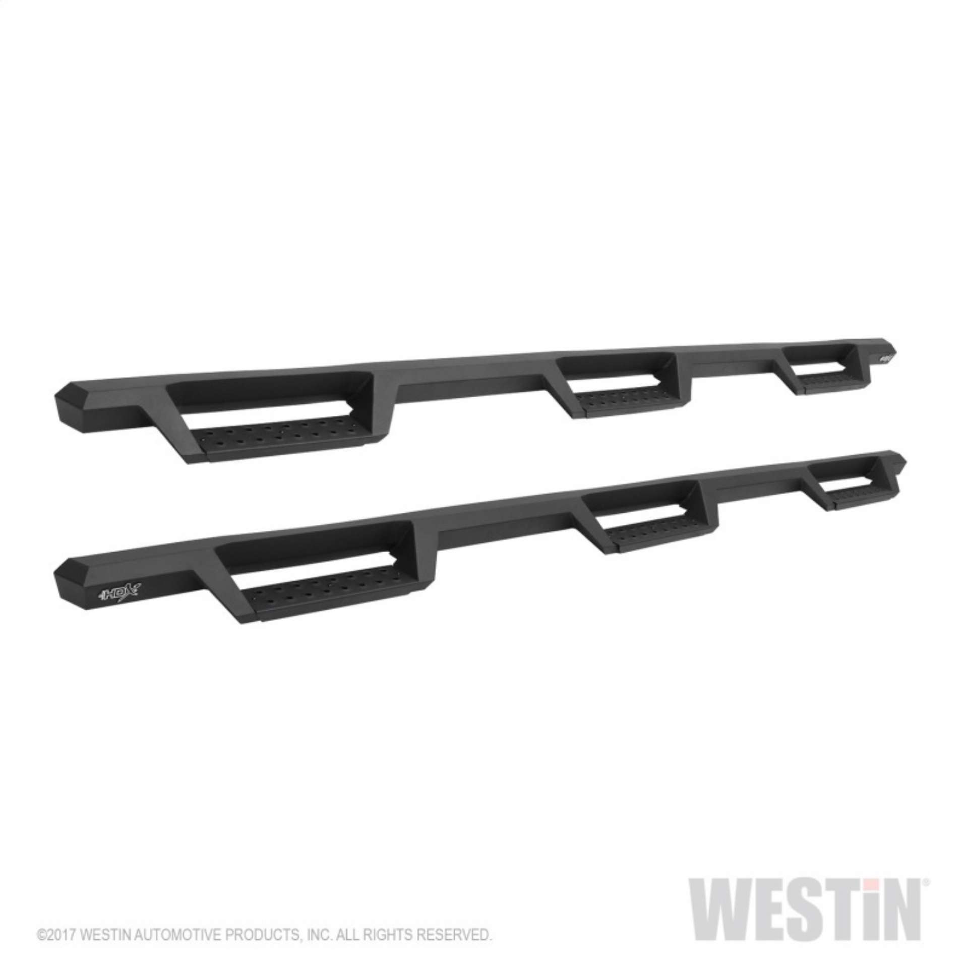 Picture of Westin-HDX 07-19 Chevy Silv 2500-3500 Crew 8ft Excl Dually Drop WTW Nerf Step Bars - Blk