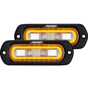 Picture of Rigid Industries SR-L Series Flush Mount LED Spreader Pair w- Amber Halo - Universal