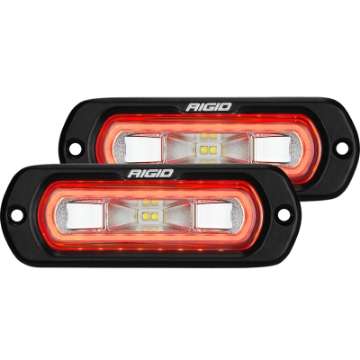 Picture of Rigid Industries SR-L Series Flush Mount LED Spreader Pair w- Amber Halo - Universal