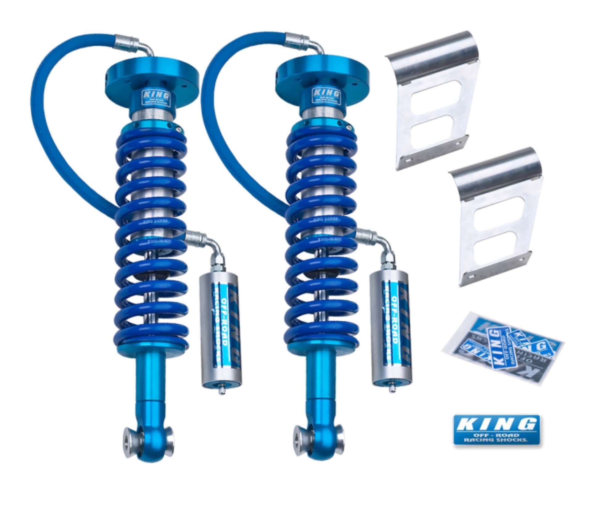 Picture of King Shocks 04-08 Ford F150 4WD Front 2-5 Dia Remote Reservoir Coilover Pair