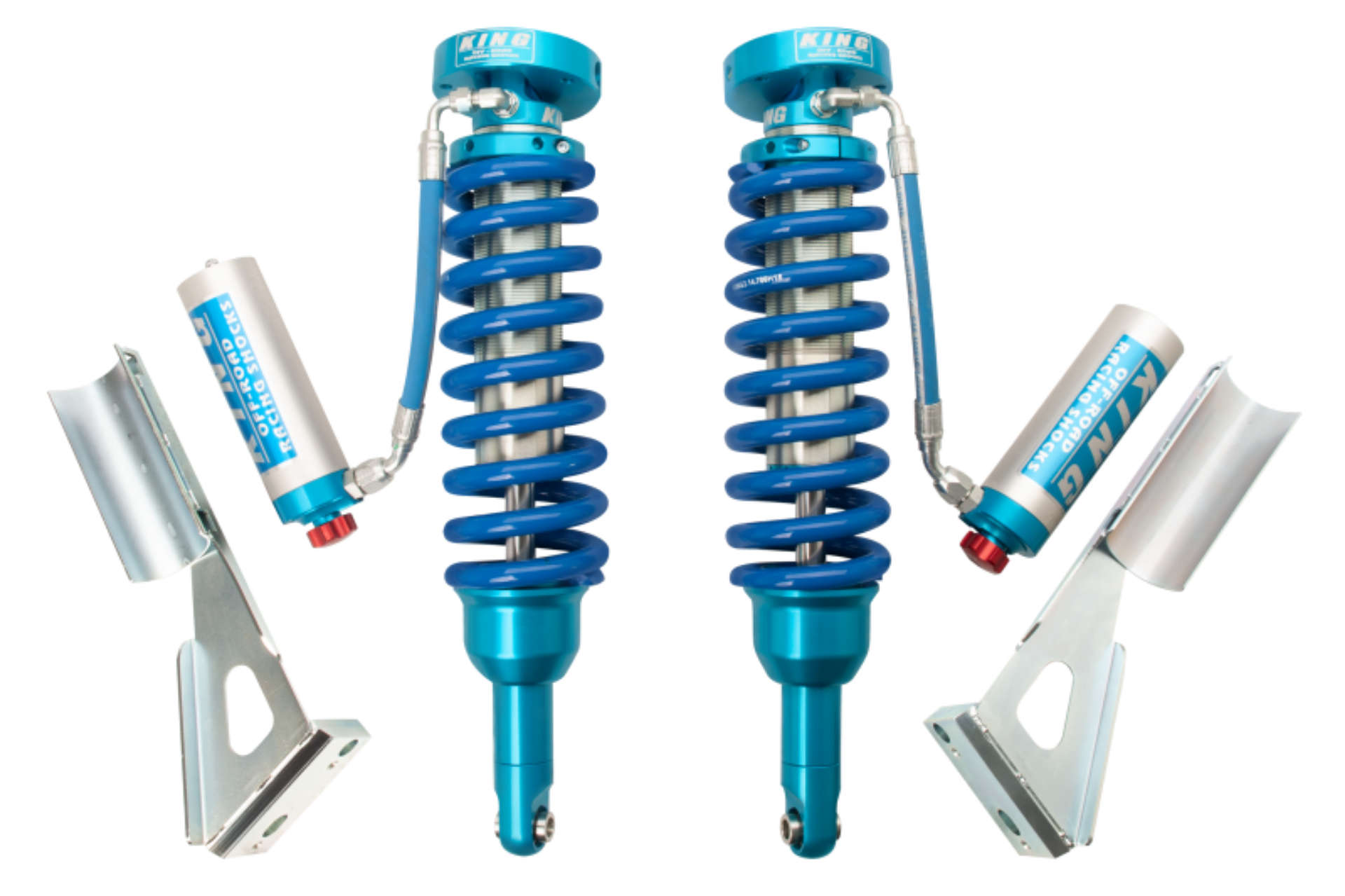 Picture of King Shocks 03-09 Toyota Land Cruiser 120 Front 2-5 Dia Remote Res Coilover w-Adjuster Pair