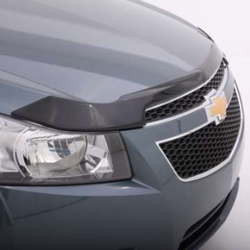 Picture of AVS 18-19 Toyota Camry Aeroskin Low Profile Acrylic Hood Shield - Smoke