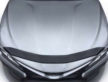 Picture of AVS 18-19 Toyota Camry Aeroskin Low Profile Acrylic Hood Shield - Smoke