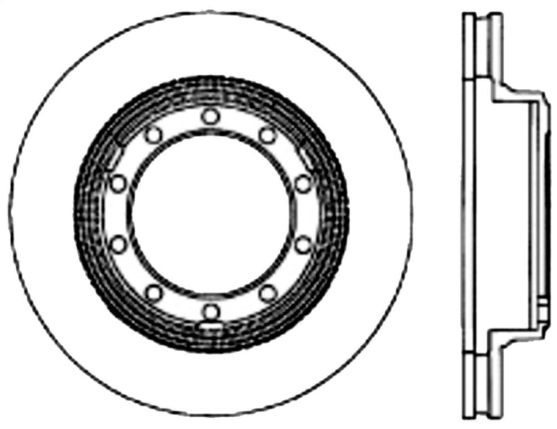 Picture of Stoptech 07-09 - 11-18 Ford F-53 Premium Front CryoStop Brake Rotor