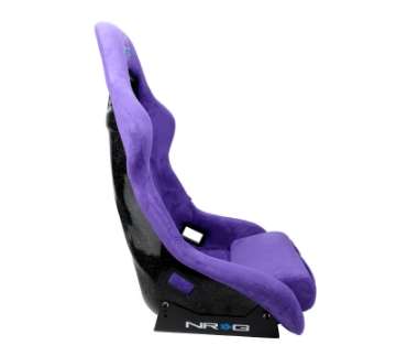 Picture of NRG FRP Bucket Seat PRISMA Edition W- pearlized Back Purple Alcantara - Large