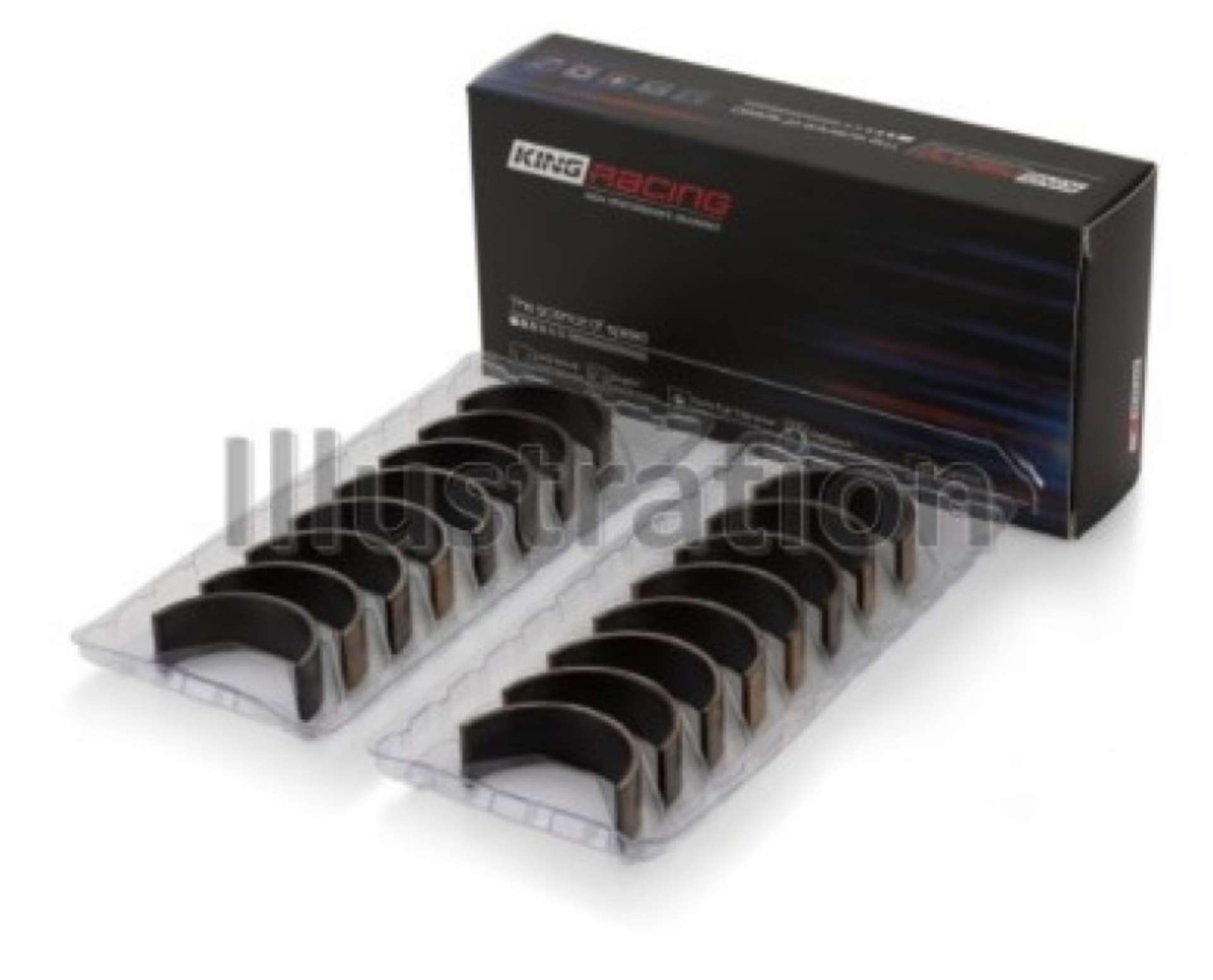 Picture of King Chevrolet Small Block 265ci-283ci-327ci Size STDX Performance Rod Bearings - Set of 8