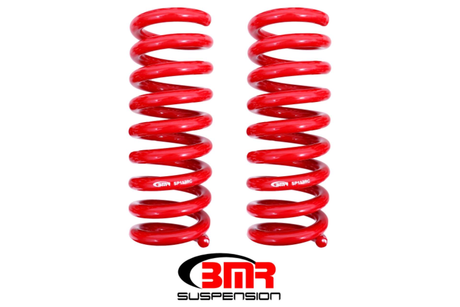 Picture of BMR 08-18 Dodge Challenger Rear Lowering Springs 1-25in Drop Performance Version - Red