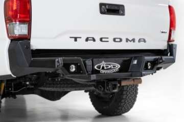 Picture of Addictive Desert Designs 16-19 Toyota Tacoma Stealth Fighter Rear Bumper w- Backup Sensor Cutouts