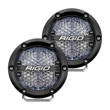 Picture of Rigid Industries 360-Series 4in LED Off-Road Diffused Beam - White Backlight Pair