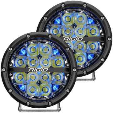 Picture of Rigid Industries 360-Series 6in LED Off-Road Spot Beam - Blue Backlight Pair