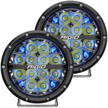 Picture of Rigid Industries 360-Series 6in LED Off-Road Drive Beam - Blue Backlight Pair