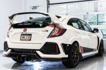 Picture of AWE Tuning 2017+ Honda Civic Type R Track Edition Exhaust w-Front Pipe & Triple Diamond Black Tips