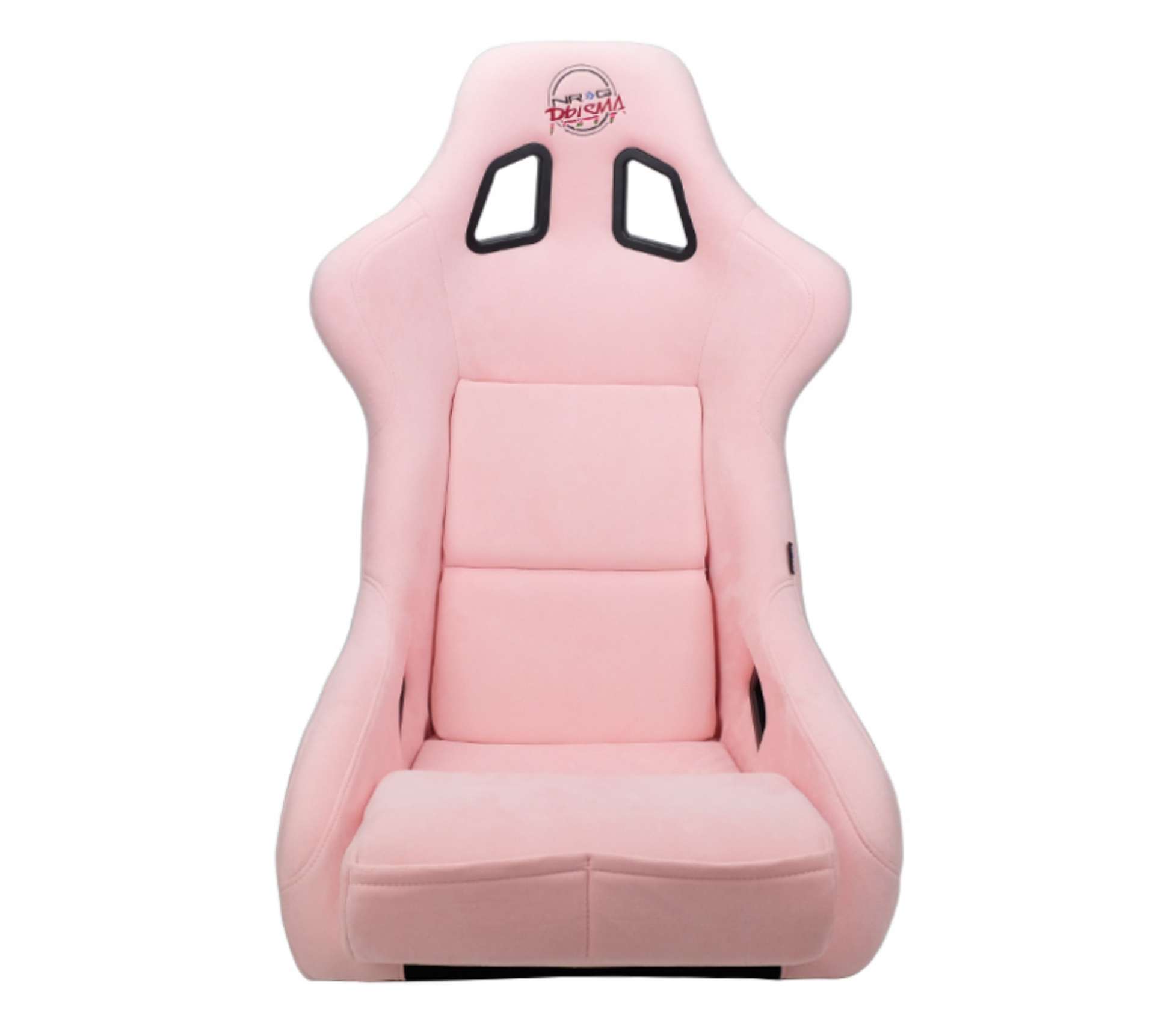 Picture of NRG FRP Bucket Seat PRISMA Edition W- pearlized Back Pink Alcantara - Large