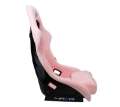 Picture of NRG FRP Bucket Seat PRISMA Edition W- pearlized Back Pink Alcantara - Large