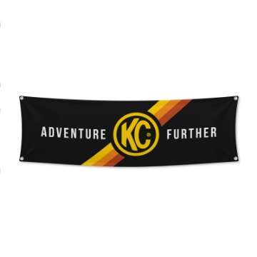 Picture of KC HiLiTES 17in- x 60in- Banner - Black w-Yellow