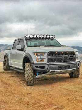 Picture of KC HiLiTES 17-18 Ford Raptor 57in- Pro6 Gravity LED 9-Light 180w Combo Beam Overhead Light Bar Sys