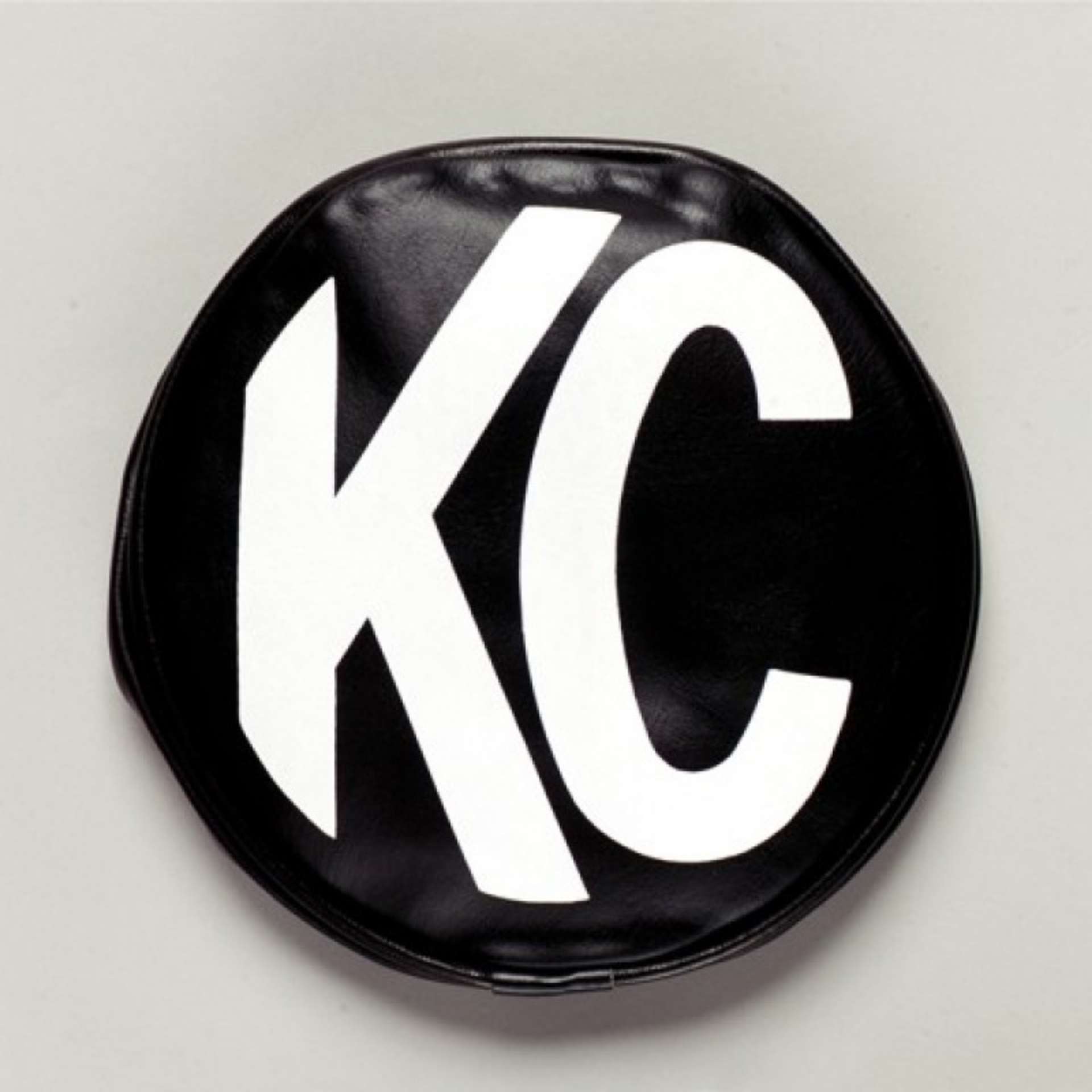 Picture of KC HiLiTES 5in- Round Soft Cover Pair - Black w-White KC Logo