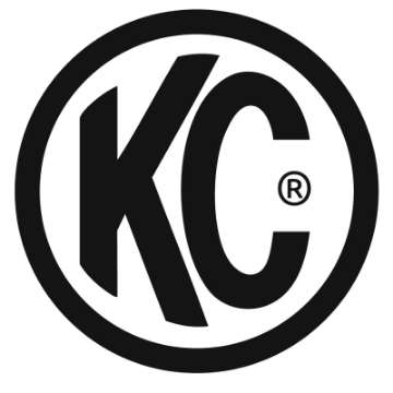 Picture of KC HiLiTES 5in- Round Soft Cover Pair - Black w-White KC Logo