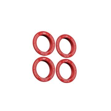 Picture of fifteen52 Holeshot RSR Center Ring - Corner Designation Set of Four - Red