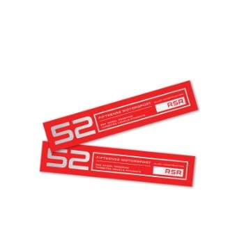 Picture of fifteen52 Holeshot RSR Wheel Lip Decal Set of Four - Red