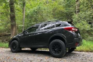 Picture of Rally Armor 18-23 Subaru Crosstrek Black UR Mud Flap w-Grey Logo