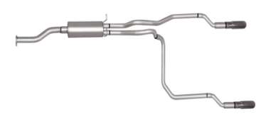 Picture of Gibson 98-99 Chevrolet S10 Base 4-3L 1-75in Cat-Back Dual Split Exhaust - Aluminized