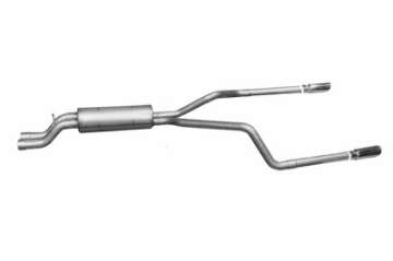 Picture of Gibson 02-05 Chevrolet Silverado 2500 HD Base 6-0L 2-5in Cat-Back Dual Split Exhaust - Aluminized