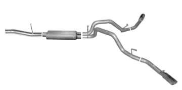 Picture of Gibson 15-18 Chevrolet Silverado 1500 LS 5-3L 3in-2-25in Cat-Back Dual Extreme Exhaust - Aluminized