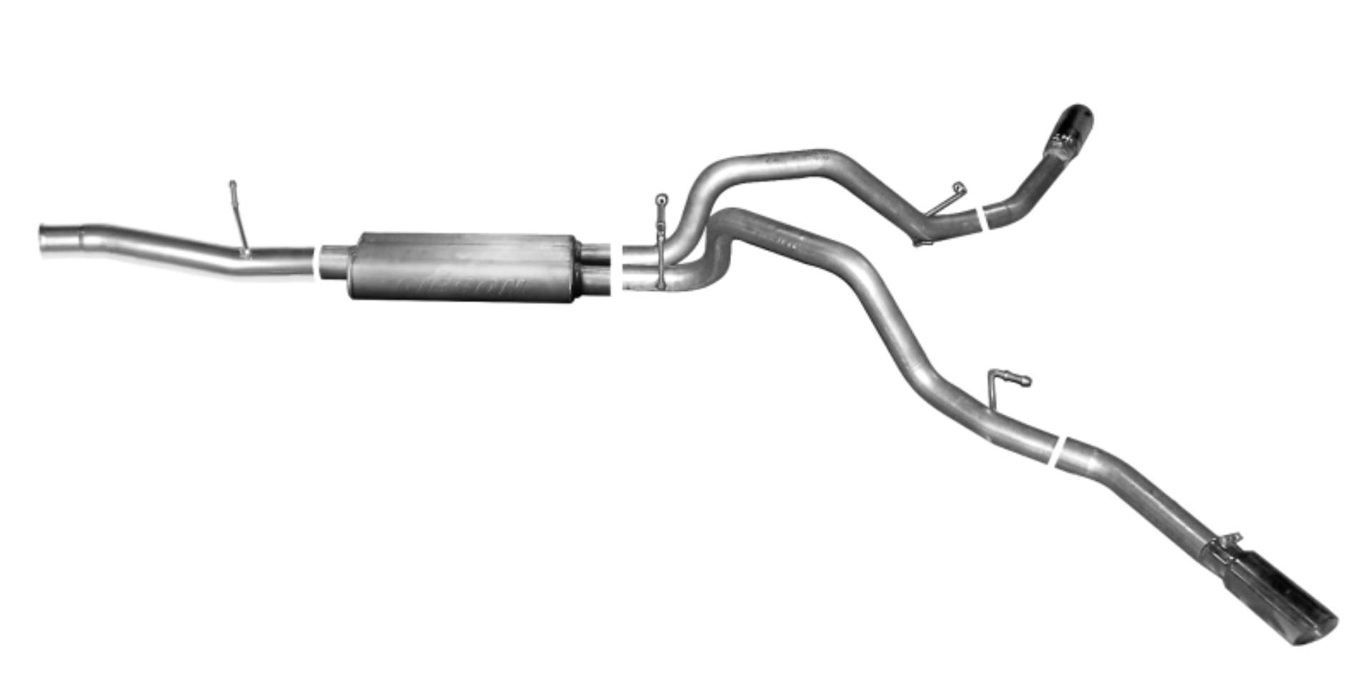 Picture of Gibson 14-19 Cadillac Escalade Base 6-2L 3-5in-2-25in Cat-Back Dual Extreme Exhaust - Aluminized