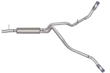 Picture of Gibson 17-18 Ford F-250 Super Duty King Ranch 6-2L 2-5in Cat-Back Dual Extreme Exhaust - Aluminized