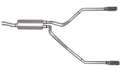 Picture of Gibson 99-04 Ford F-250 Super Duty Lariat 6-8L 2-5in Cat-Back Dual Split Exhaust - Aluminized