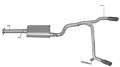 Picture of Gibson 07-14 Toyota FJ Cruiser Base 4-0L 2-5in Cat-Back Dual Split Exhaust - Aluminized