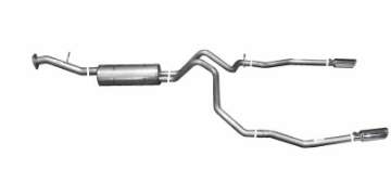 Picture of Gibson 00-01 Chevrolet Tahoe Base 4-8L 2-25in Cat-Back Dual Split Exhaust - Stainless