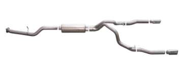 Picture of Gibson 07-09 Chevrolet Silverado 2500 HD LT 6-0L 2-25in Cat-Back Dual Split Exhaust - Stainless