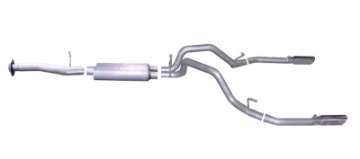 Picture of Gibson 07-09 Chevrolet Silverado 1500 LT 4-8L 2-5in Cat-Back Dual Split Exhaust - Stainless