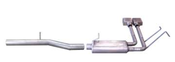 Picture of Gibson 10-13 Chevrolet Silverado 1500 LS 4-8L 2-5in Cat-Back Super Truck Exhaust - Stainless