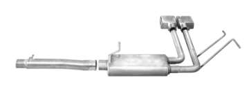 Picture of Gibson 14-18 Chevrolet Silverado 1500 LTZ 6-2L 2-5in Cat-Back Super Truck Exhaust - Stainless