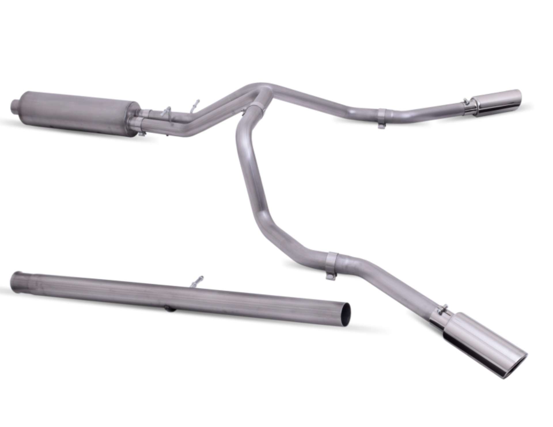 Picture of Gibson 19-22 GMC Sierra 1500 Denali 5-3L 3in-2-5in Cat-Back Dual Extreme Exhaust - Stainless