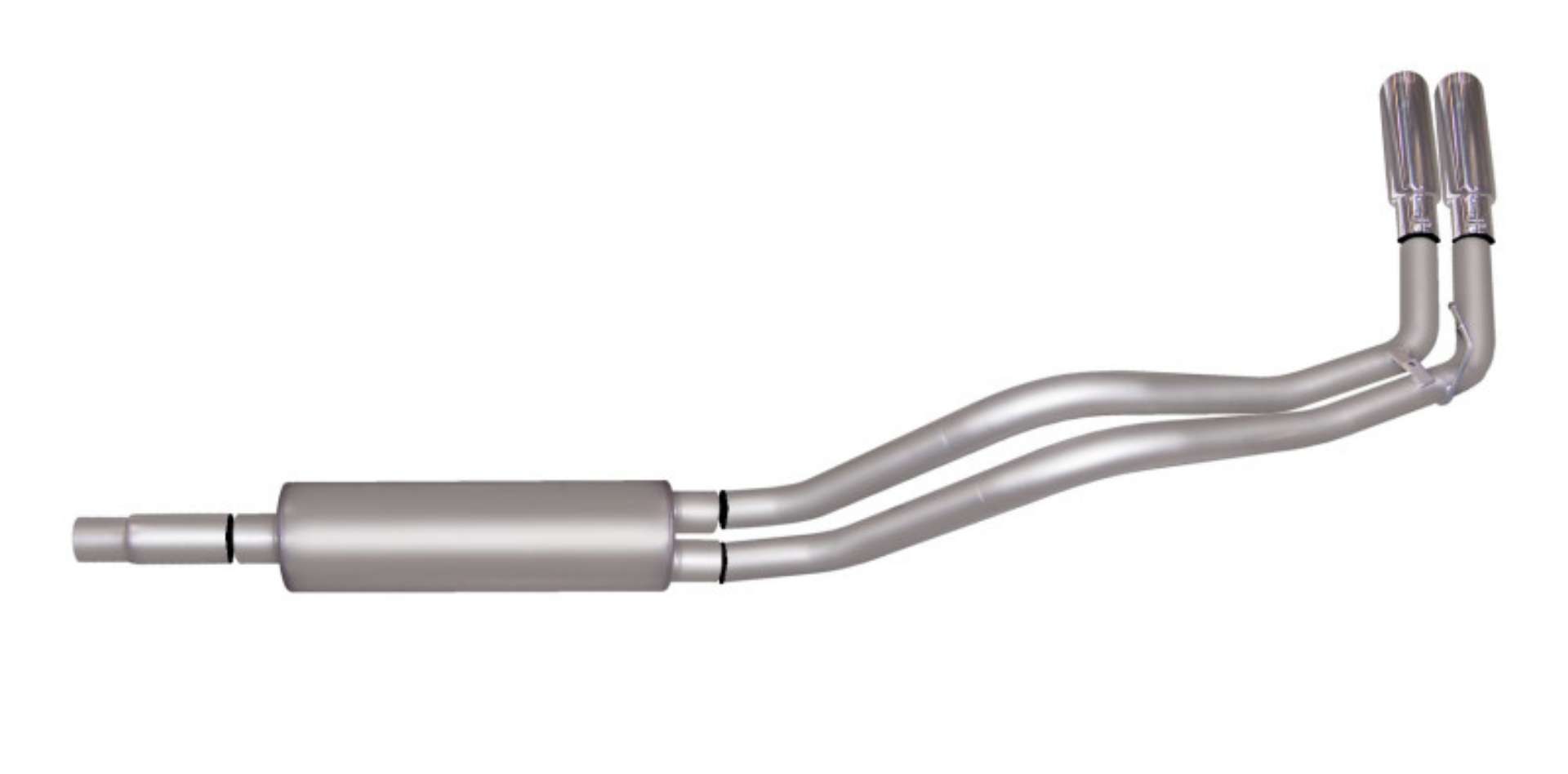 Picture of Gibson 94-96 Dodge Ram 1500 Base 3-9L 2-5in Cat-Back Dual Sport Exhaust - Stainless