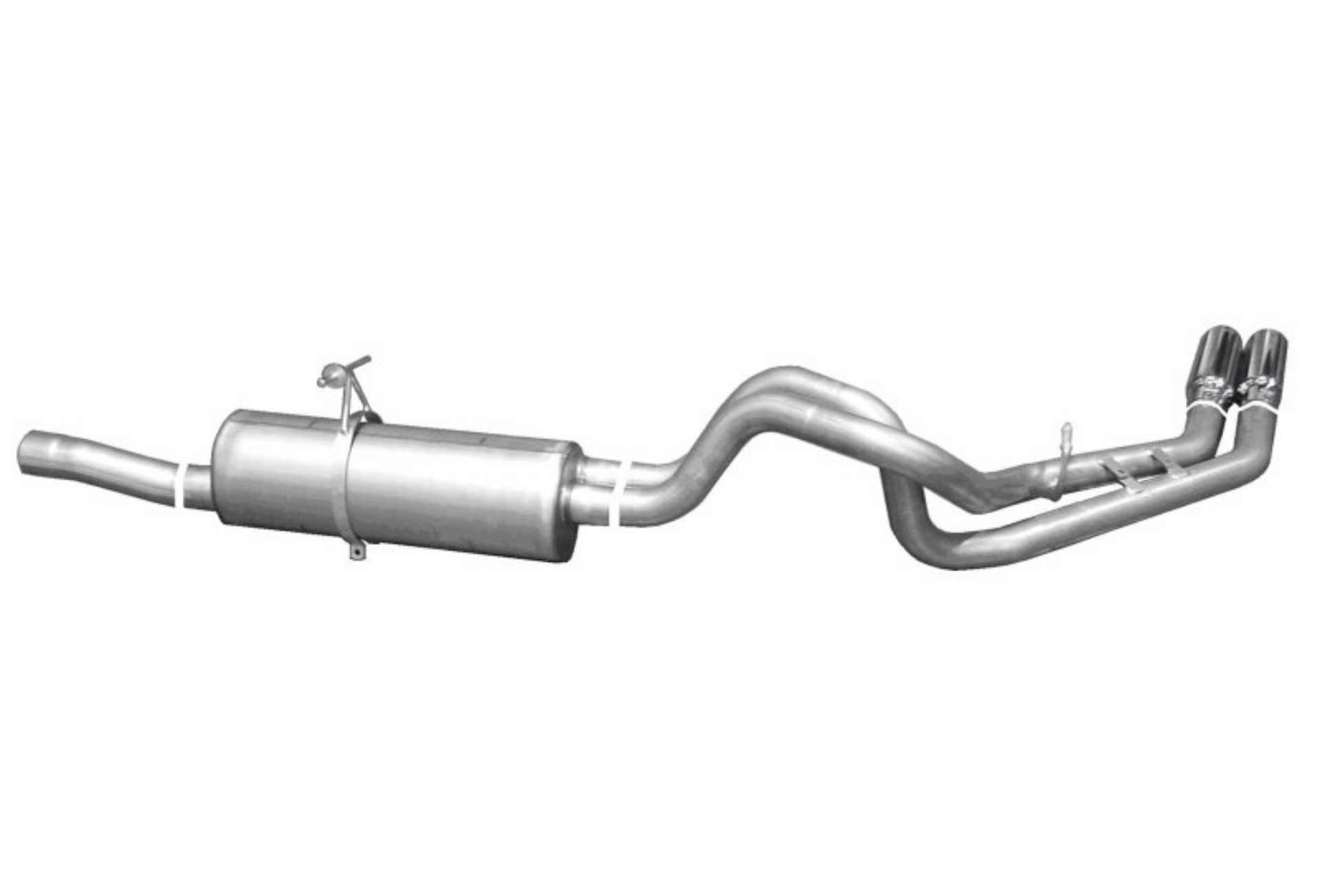 Picture of Gibson 99-04 Ford F-250 Super Duty Lariat 6-8L 2-5in Cat-Back Dual Sport Exhaust - Stainless