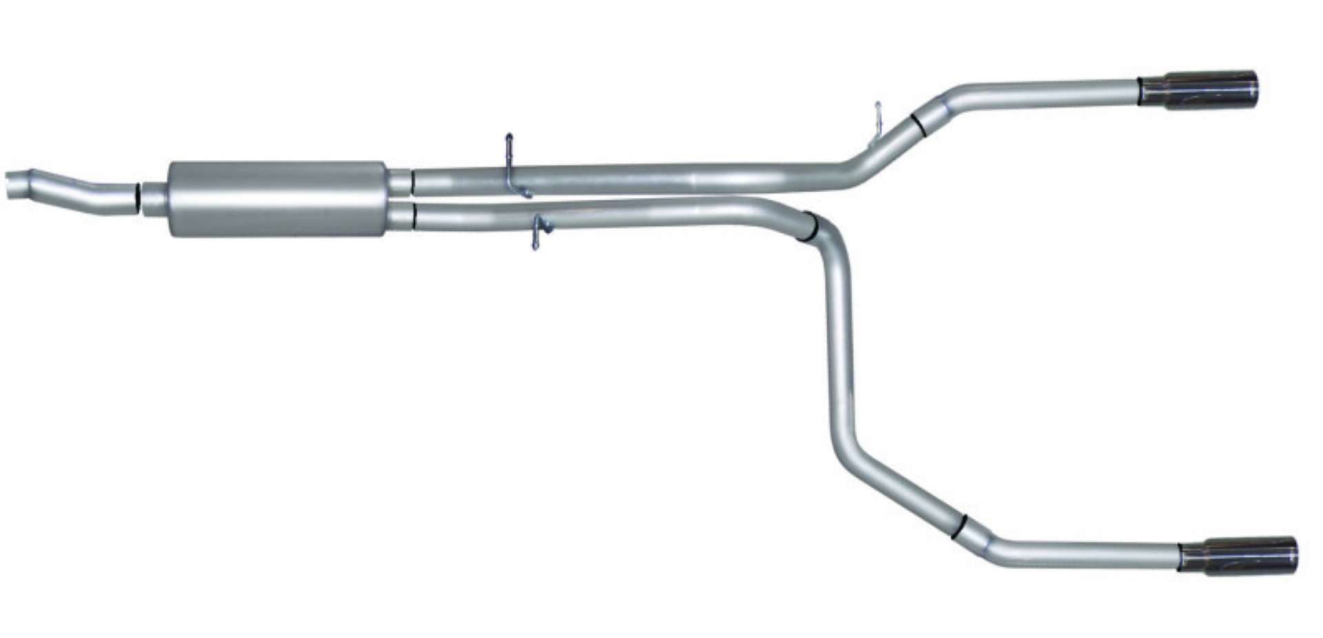 Picture of Gibson 98-00 Ford F-150 Base 4-6L 2-5in Cat-Back Dual Split Exhaust - Stainless