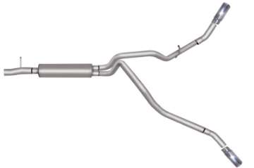 Picture of Gibson 05-06 Ford F-250 Super Duty Lariat 6-8L 2-5in Cat-Back Dual Extreme Exhaust - Stainless