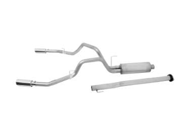 Picture of Gibson 15-19 Ford F-150 King Ranch 5-0L 3in-2-5in Cat-Back Dual Split Exhaust - Stainless